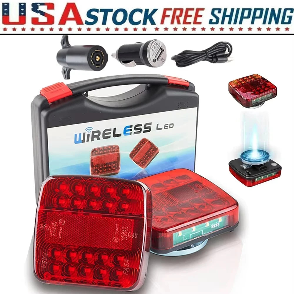For Boat Portable Wireless Trailer Magnetic IP67 Waterproof