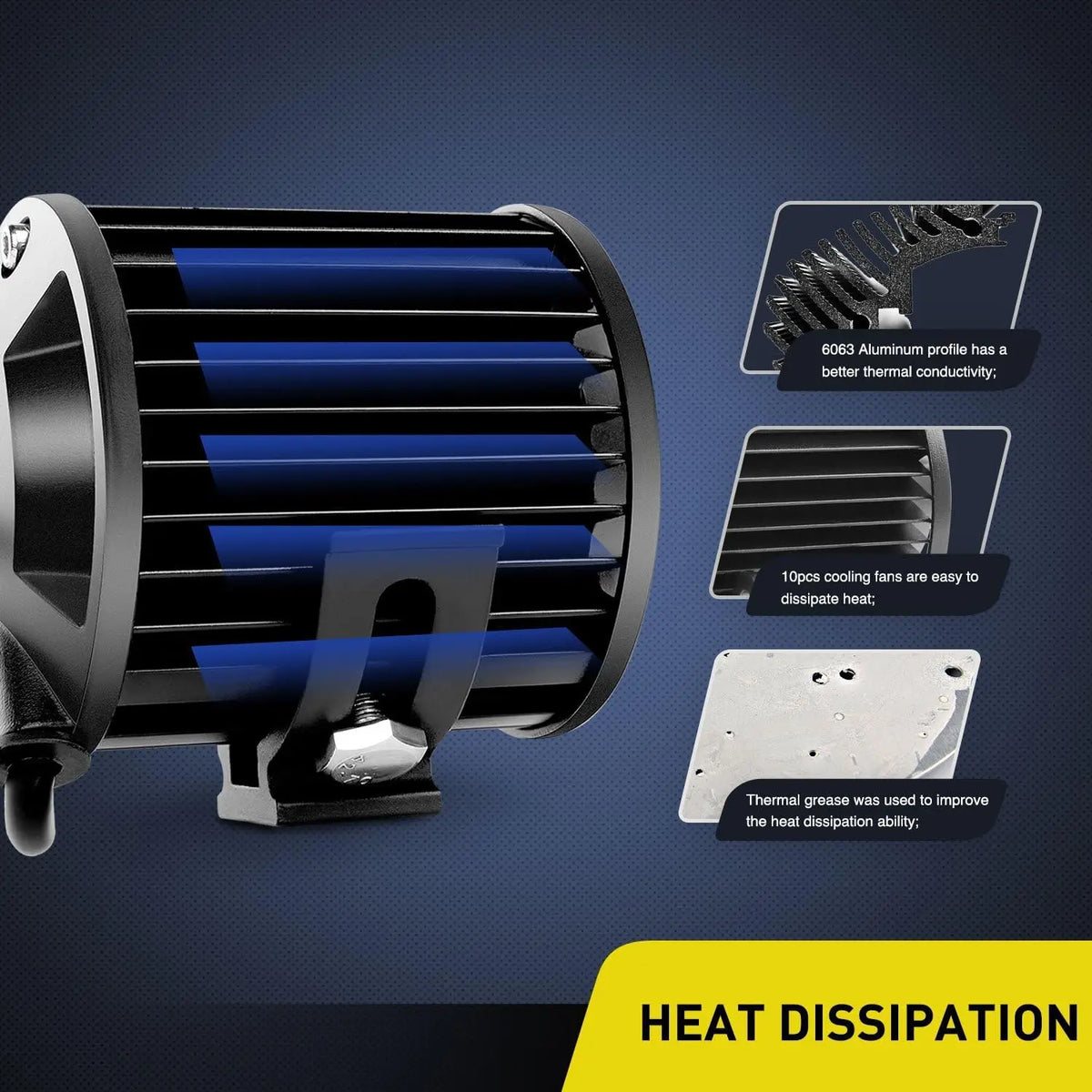 Nilight Pods 2PC 4inch 60W Flood Spot Combo Triple