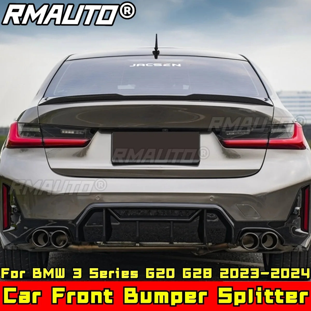 For 3 Series G20 G28 Body Kit Rear Bumper Lip Diffuser Spoiler