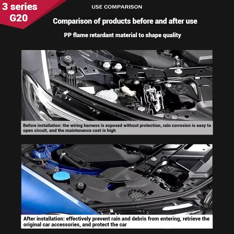 For BMW 3 Series G20 2019-2025 Body Kits Engine Compartment