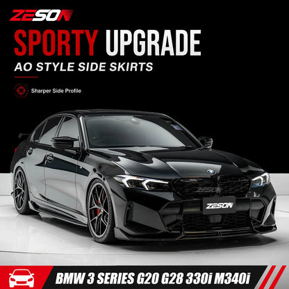 For BMW 3 Series G20 325I Zeson Real Carbon Fiber Side Skirts Ad
