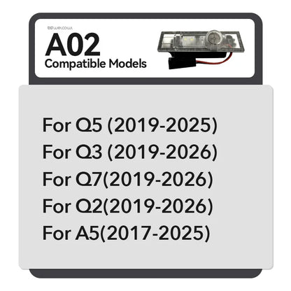 For Audi A1 A3 A4 A5 Piece License Plate Projection A6 A7 Q2 Q3
