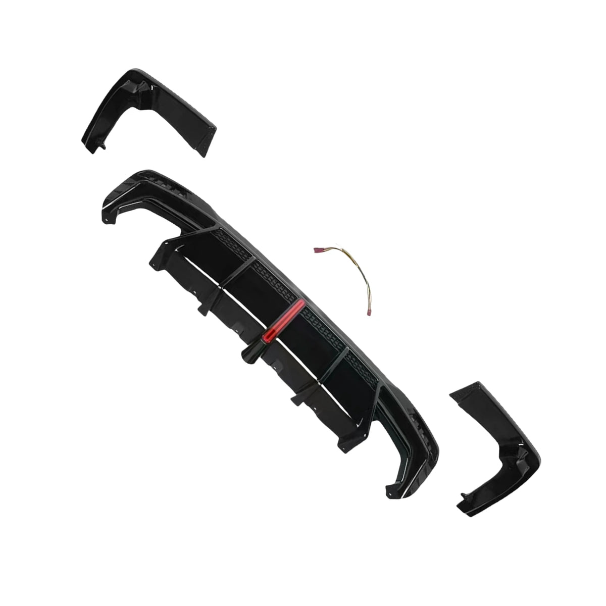 For BMW 5 Series G30 G31 Rear Bumper Diffuser Lip Splitter G38