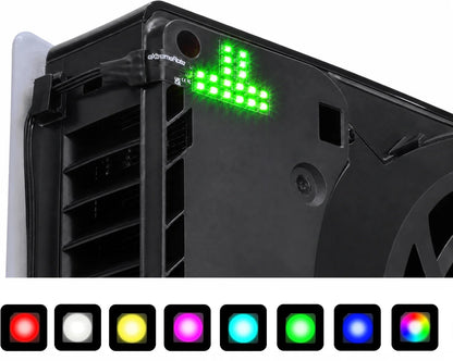 For PS5 Slim Pro Console RGB Extremerate Rainbow Logo Kit Colors