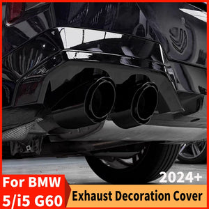 For BMW 5 Series G60 Or 2PCS Exhaust Pipe Cover Trim I5 Tuning