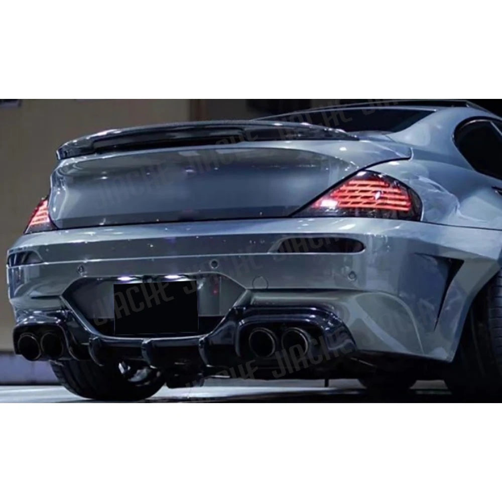 For BMW 6 Series E63 E64 Carbon Fiber Rear Lip Bumper Guard