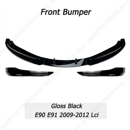 For BMW E90 E91 320I 330I Front Bumper Splitter Lip Diffuser