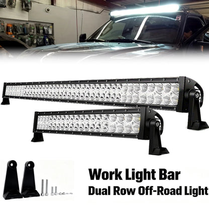 For Off-Road 42-inch Straight off-road Bar Aluminum Bracket 12V