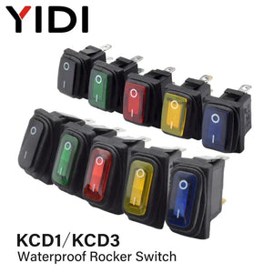 kcd1 kcd3 Waterproof 12V 24V 220V Button Switch Rocker
