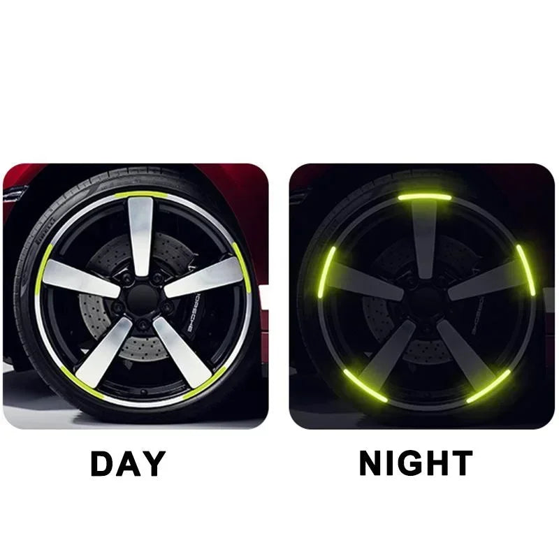 20PCS Set Colorful Motorcycle Wheel Hub Reflective Strips