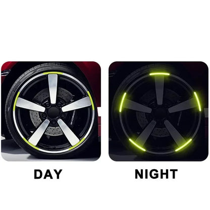 20PCS Set Colorful Motorcycle Wheel Hub Reflective Strips