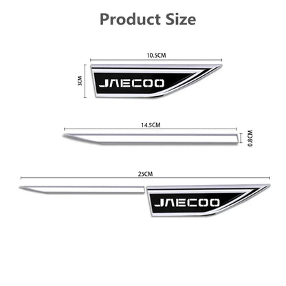 2PCS Fender Side Emblem Body Protective Sticker Fit Chery
