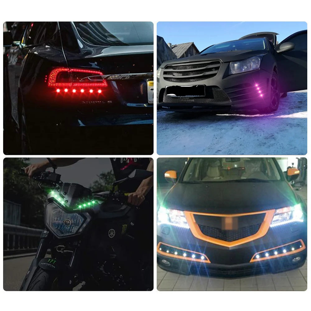 2PCS 23MM Warn Eagle Eye Cob Taillight 12V Drl