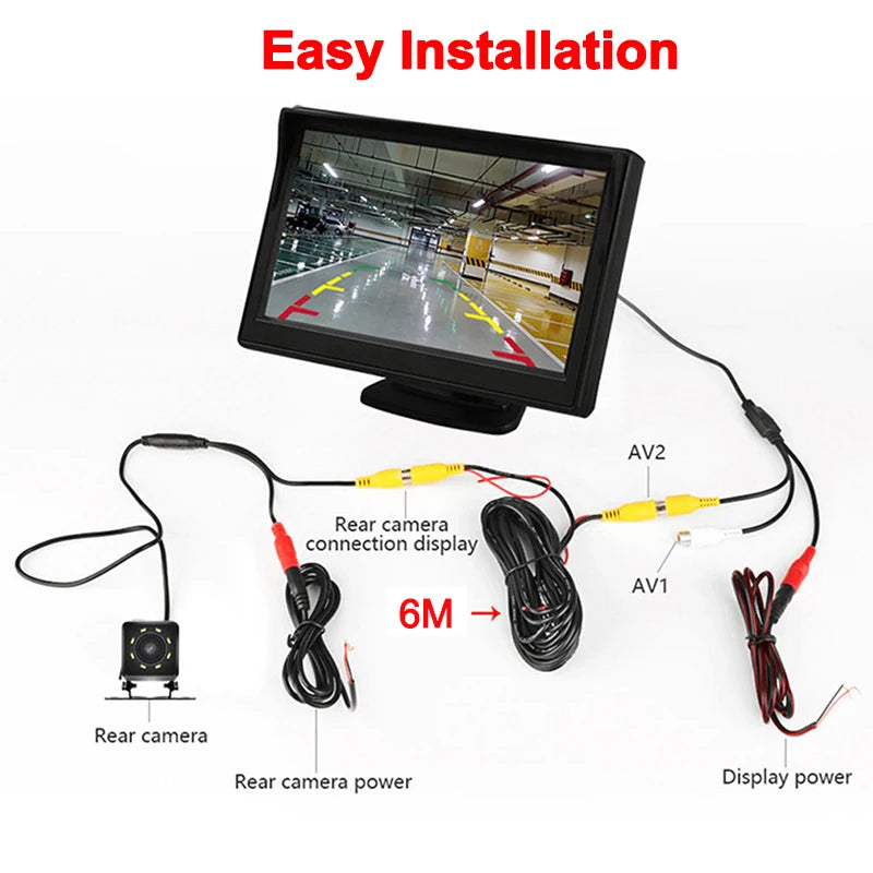 Easy Installation 4.3inch Or Rear View Camera Monitor Screen