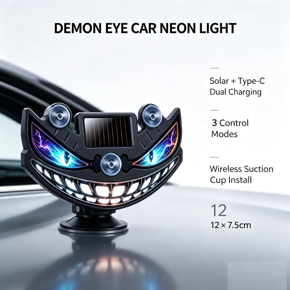 Solar Dynamic Neon Atmosphere Devil Eye Wireless Windshield