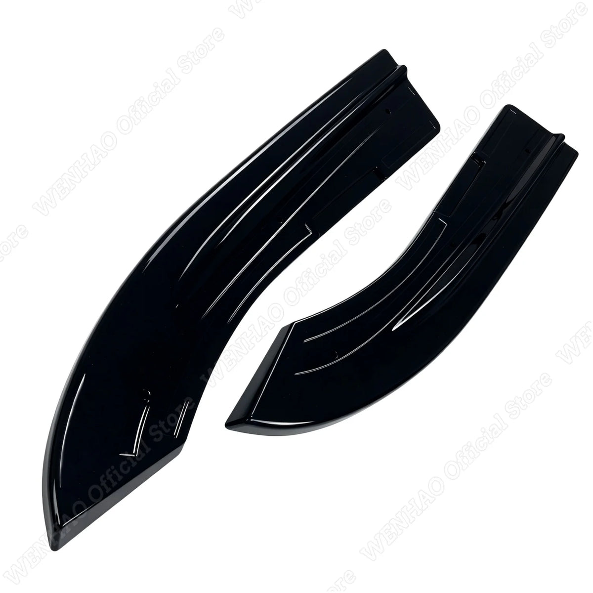 For BMW E60 E61 M-Pack 2003-2010 1pair Gloss Black Rear Bumper