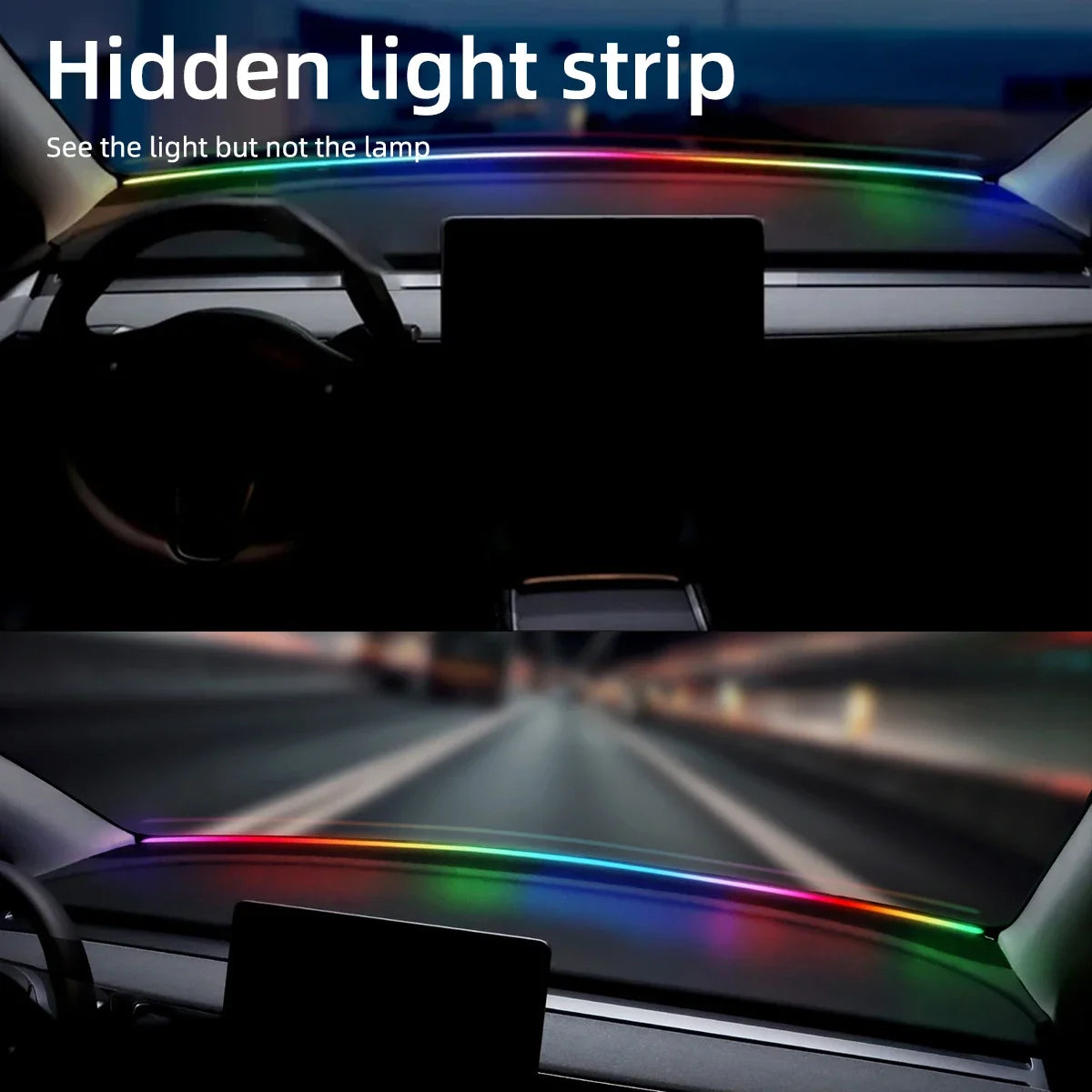 For Tesla BMW Audi Volvo Glc Front Windshield Interior 150CM RGB
