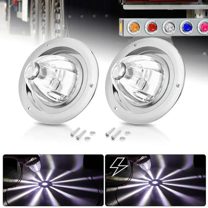 For Camper 12V 24V Flash Warning Signal Strobe Truck Trailer Side