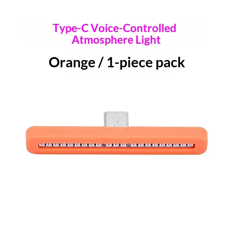 Ambient Lighting type-c Plug Play Voice Control Rhythm Function