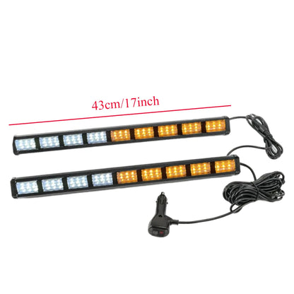 Fit Cars Trucks off-road Vehicles 1PC white+yellow 44CM 2x54led