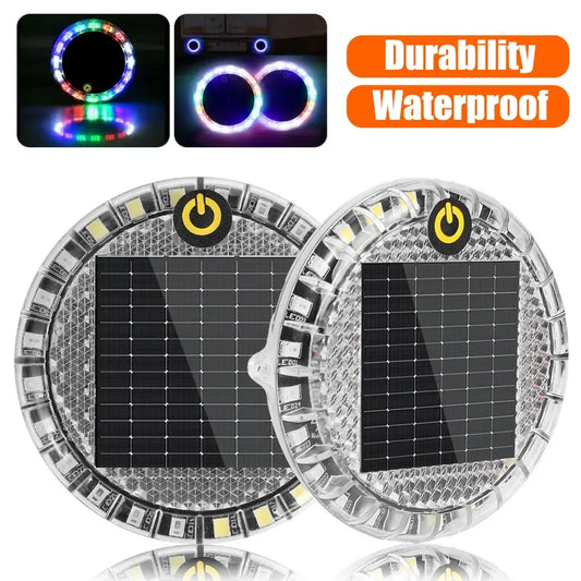 Solar Flashing Warning Strobe Adjustable Parking Rear Safety