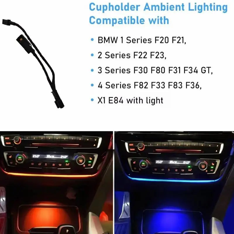 For BMW 3 4 Series F30 Cup Holder Hole Ac Radio Trim Surround