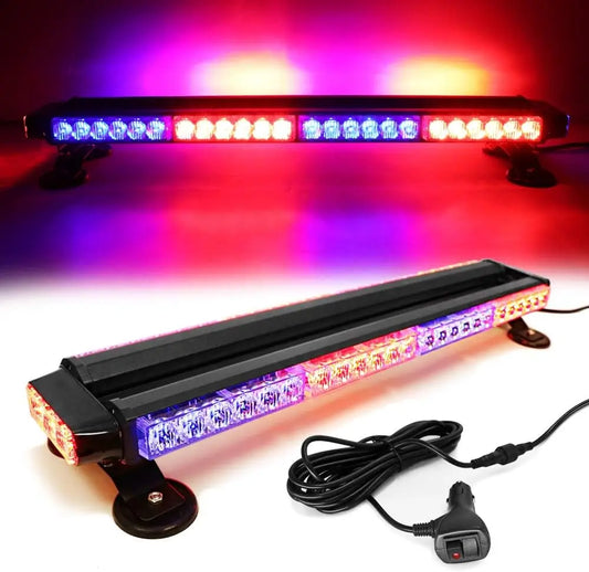 For Tow Vehi Emergency Strobe Rooftop Flashing Bar Double Side