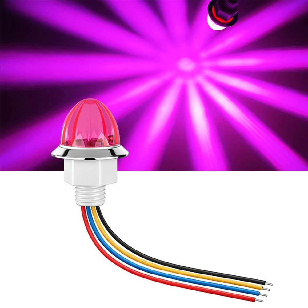 For Trailer Rv 12-24v Warning Indicator 1.25 Truck Side Marker