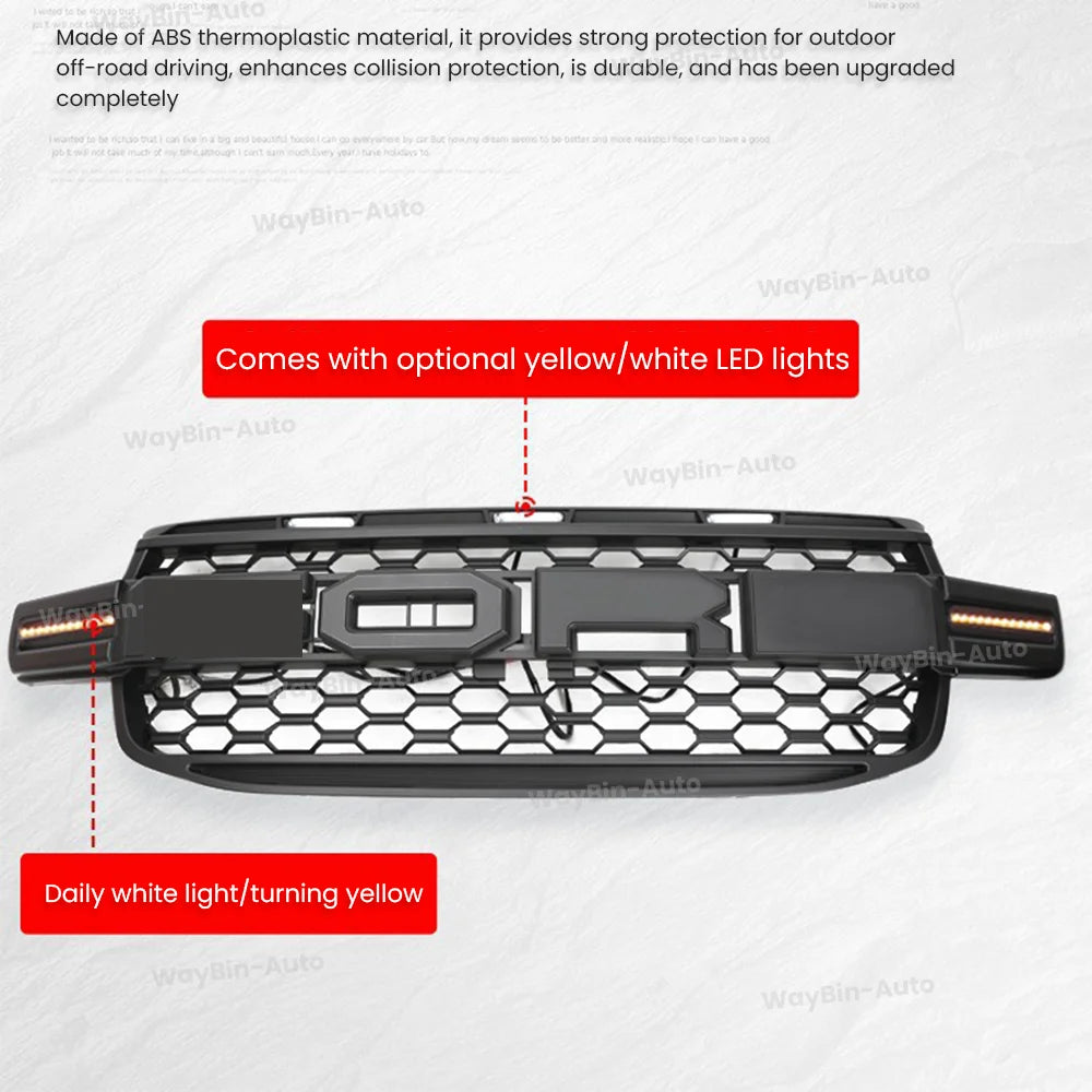 For Ford Ranger 2022-2024 T9 MK4 Raptor Front Grille PX4 Version