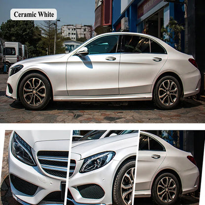 Highest Ceramic White Matte Matt Vinyl Wrap Stickers Bubble