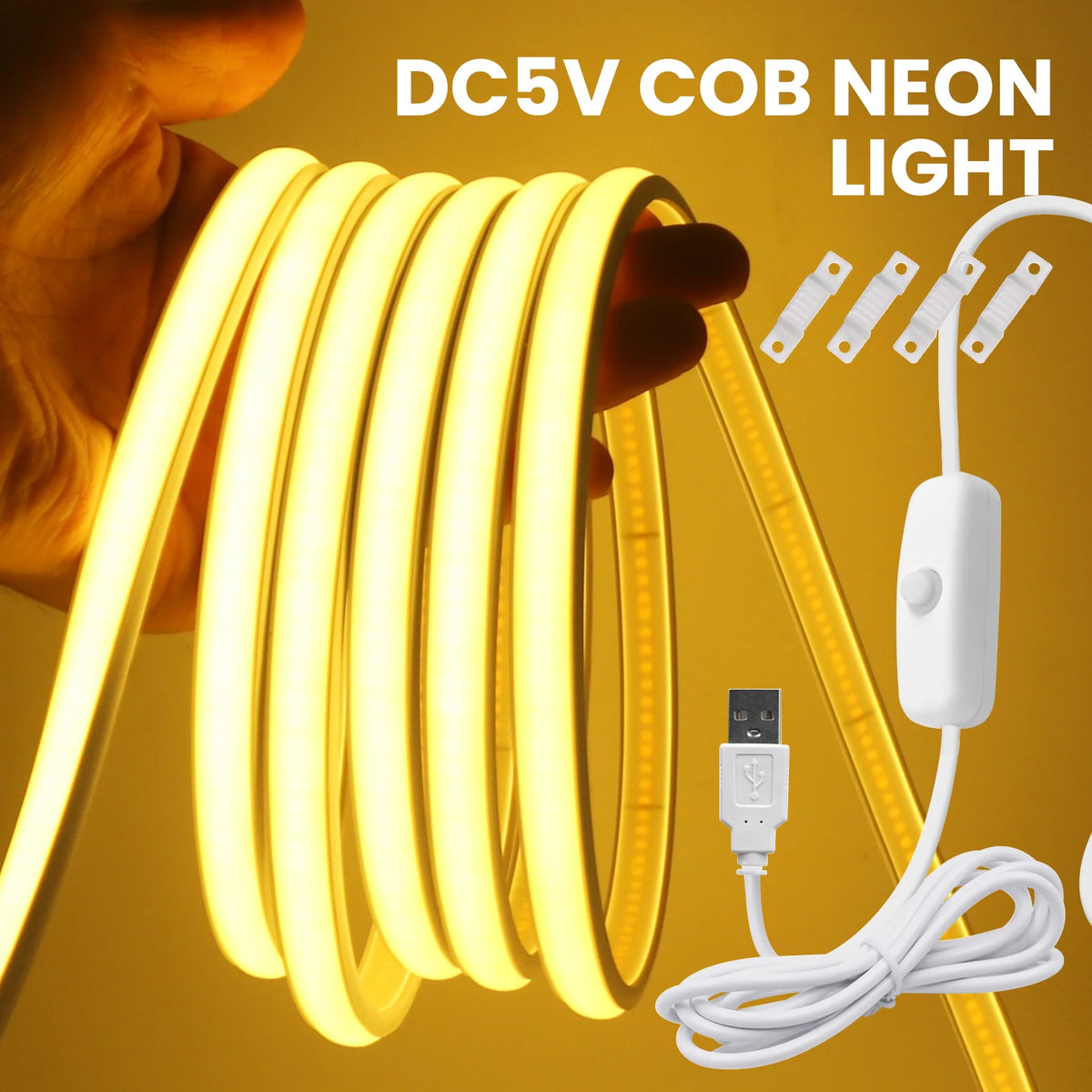 Dc 5V Cob Neon On Off Switch 1.5meter USB