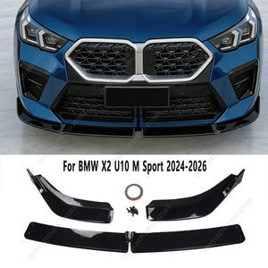 For BMW X2 IX2 U10 M Gloss Black Mp Front Bumper Splitter Lip