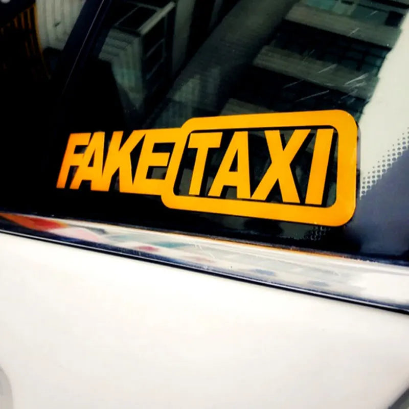 For Honda Toyota BMW Fake Taxi Reflective Sticker Window Van