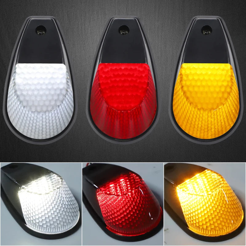 Yellow Red White Cab Roof Running Marker Warning Clearance