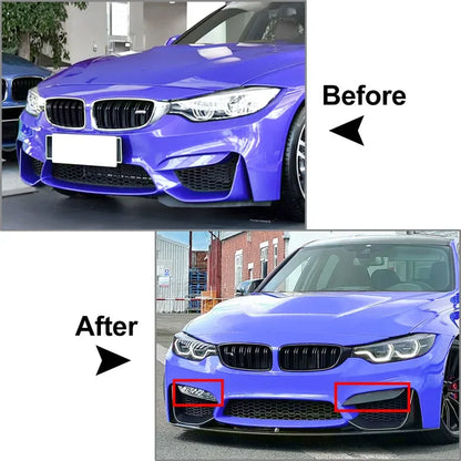 For BMW F80 F81 M3 F82 Front Bumper Side Splitter Spoiler Trim