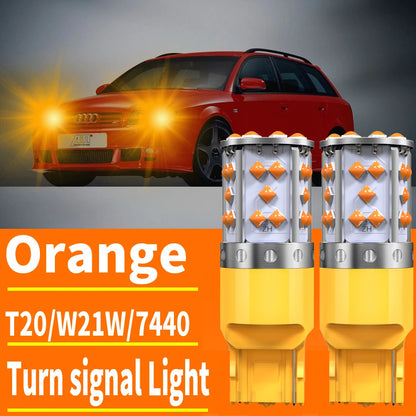2PCS Super Bright T20 W21W wy21w 7440 7440NA Turn