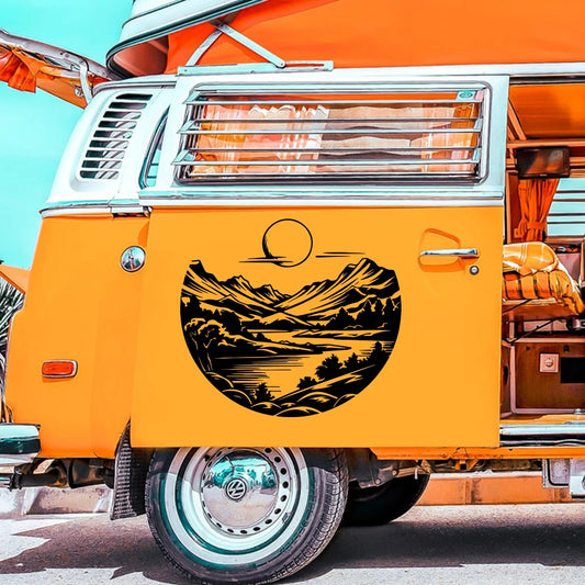 Sunrise Landscape Camper Van Truck Sticker Decal Motorhome