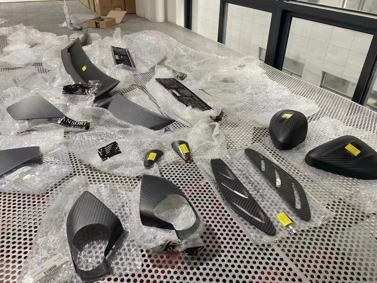 External Body Kit Full Dry Carbon Original Position Installation
