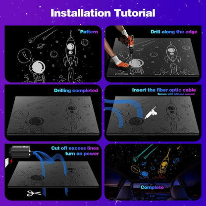 Cf Roof Star Ceiling Kit Rgbw Fiber Optic Starlight