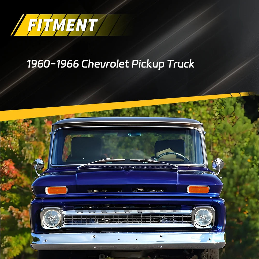 For 1960-1966 Chevrolet C10 C20 Pickup 2PCS Front Bumper Parking