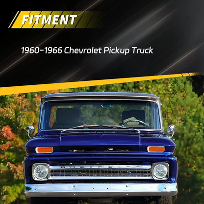For 1960-1966 Chevrolet C10 C20 Pickup 2PCS Front Bumper Parking