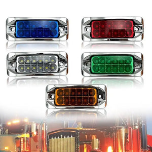 1PCS 12-24v Amber Side Marker Turn Signal Clearance Truck
