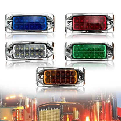 1PCS 12-24v Amber Side Marker Turn Signal Clearance Truck