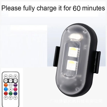 Pieces Motorcycle Strobe Flash Position Wireless Remote Warning