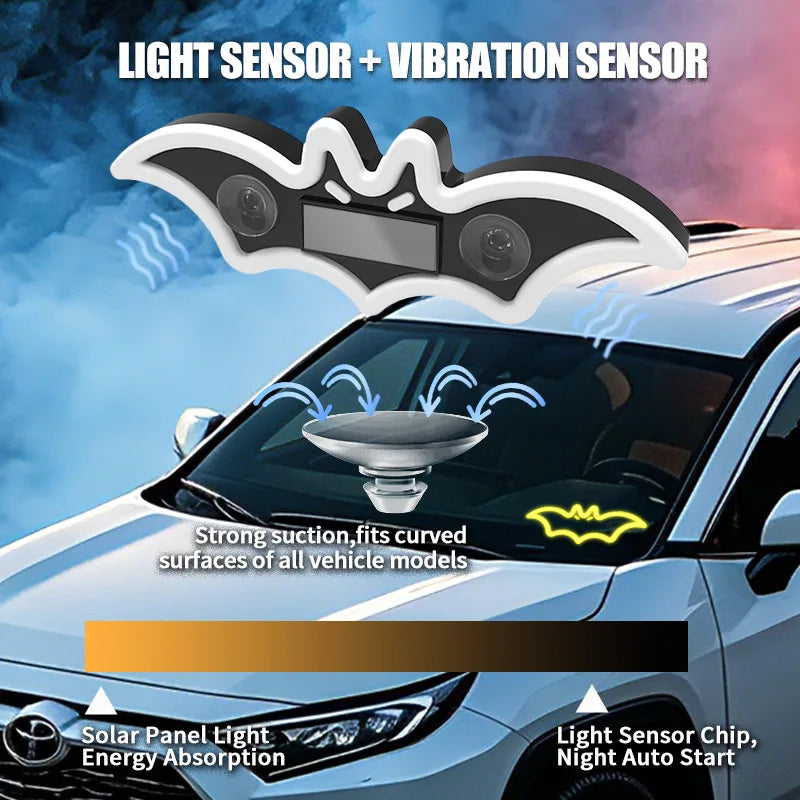 Solar Halloween Bat Mounted Colorful Atmosphere Fun Lighting