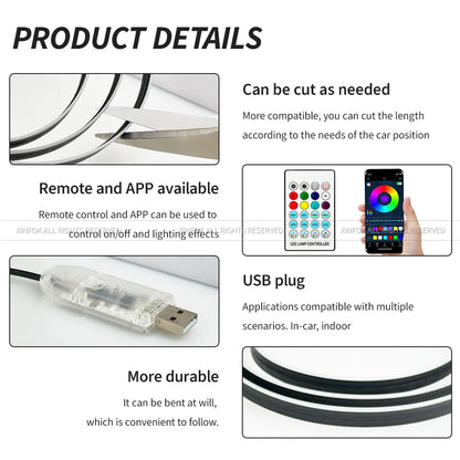 43.31 Inch Streamer Ambient RGB Color Interior Hidden Under