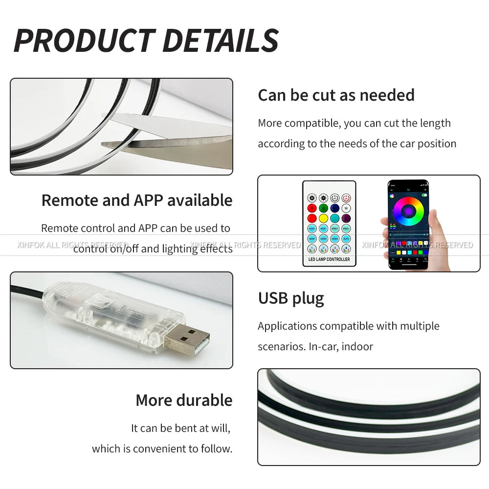 110CM APP Control Ambient Interior RGB Symphony Atmosphere