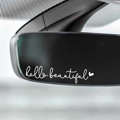 Design Hello Beautiful Stickers Rearview Mirror Sticker Body