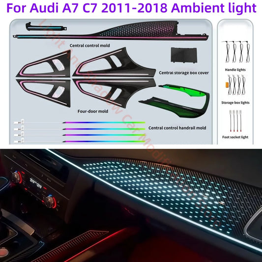 For Audi A7 C7 2011-2018 Dynamic Ambient Interior Lighting