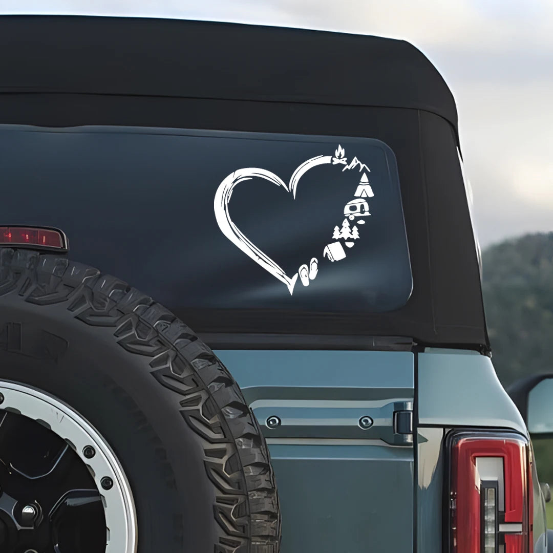 Love Traveling Loving Camping Rv Travel Window Body Stickers